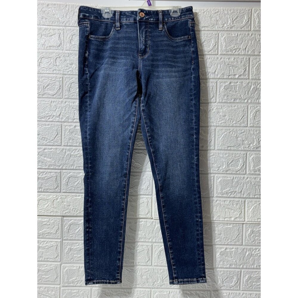 NWT American Eagle Dream Stretch Jegging Women's Size 4 Short Blue